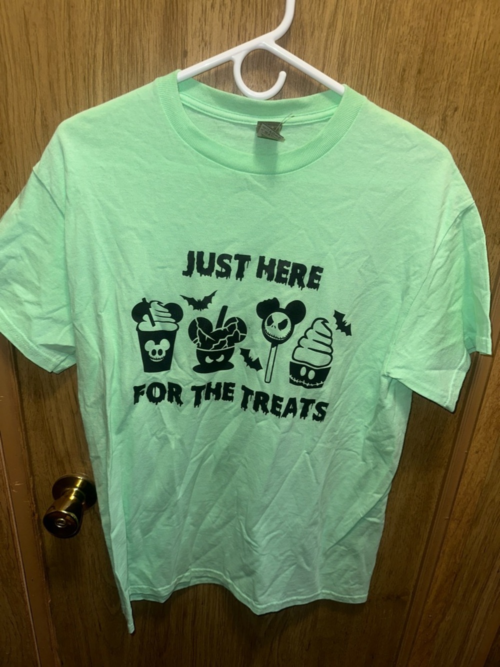 Custom Gildan Mint Green Graphic Tee with Black Print